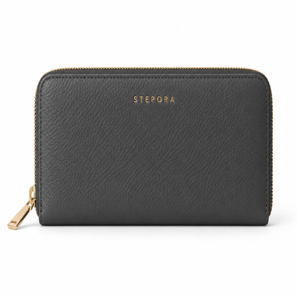 STEPORA Norvex Zip Portemonnee – Antracietgrijs