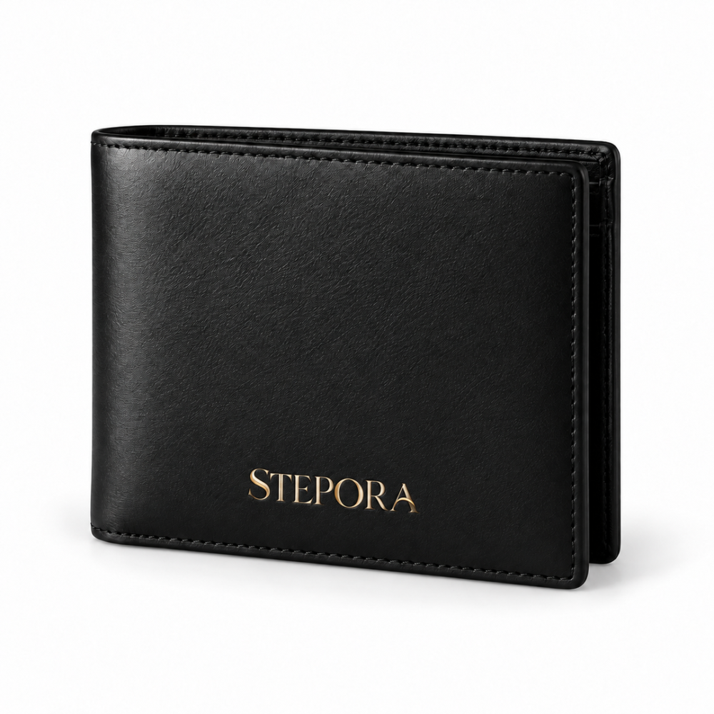 STEPORA Veyron Slim Portemonnee – Onyx Zwart